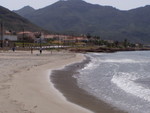 Another pic of the La Azohia beach, looking away from the direction of the apartment toward some of the many hills around the area.