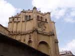 We visited the city of Murcia which is inland from La Azohia.  The cathedral had fabulous stone carving including the 'chain' you can see on this photo about halfway up the tower.