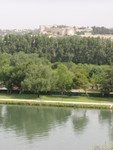 Here is part of the view from the viewing platform, in the foreground is the Rhone river.