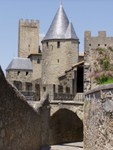 Another view of these amazing walls and turrets, this was opposite side to the main entrance.  There was an excellent view of modern Carcassonne city from the top of the walls, but this is a much more interesting photo!