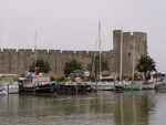 This photo shows the opposite corner of the walls of Aigues Mortes.  Tim and Karen went for a walk around the top of the walls but didn't have time to walk the whole 1.5 miles length.