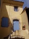 The front of 'our' house.  I looks deceptively small but the house was wider at the back of the house (in places!) and long, and 3 stories altogether.  I have to say window shutters are a truly marvelous invention for keeping a house cool!