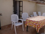 Our equally fab terrace where we spent most evenings with un bouteille de biere and BBQ dinner.  Every night there were swallows swooping and diving that provided endless entertainment and one very large flying beetle that went by!
