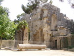 We stumbled upon this other roman ruin which was also in the park but not marked on any touristy maps.  You could walk right inside and have a look, no ticket needed!  I think the sign called in the temple of Diana.