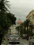 This photo and the next one are of the seafront at Nice.  Despite the name and reputation we did NOT think it was NICE at all.  Very run-down, we didn't bother getting out of the car for a closer look.