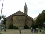 Dotted all over the mountains were hilltop villages complete with church.  Outside this one was a game or two of petanque!!