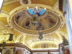 In downtown San Jose is this amazingly decorated Catholic Church. This is the main auditorium. We would have wandered in and taken more photos but there was a Mass going on at the time, exclusively in Spanish (a common occurrence in these parts).