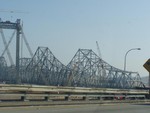 On the way to the marine park, we crossed this massive bridge on Highway 80. It has a $2 toll. By the looks of it, a good share investment would be a steel company...