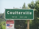 Coulterville was big on homeland security so we passed by on our best behaviour trying not to look like iraqis or break the speed limit!! Of all the towns, this one seemed to have the most greenery, lots of trees etc.