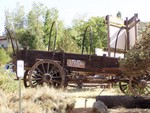 Mariposa had some areas of historical interest, including these next few photos of stuff on display outside the local museum. A mostly self-explanatory pic of an old wagon...