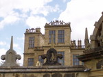 Lining the rooftops were Elizabeth I's personal initials crest, it gave the house a very distinctive look we haven't seen anywhere else.