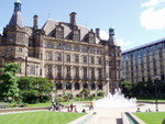 We visited the city of Sheffield in August for a conference held there.  This photo is of the city centre, town hall.  It was a really nice place to visit, a lot of effort has gone into making the public spaces a pleasant place to be.