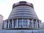 We thought it would be a good idea to get some pics of our home town for our non-Kiwi friends. This is our NZ Parliament building, fondly or not so fondly dubbed “The Beehive”due to its shape. This is where most of the politics take place and it is at the northern end of the Wellington commercial district.