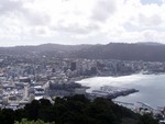 This photo is to the right (again) of the previous photo, and shows the industrial end of the harbour.

Isn't that beautiful.

I almost want to sing the national anthem!