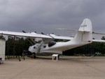 One of the rarer sights, a floating plane called a Cantilena.