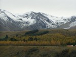 The beauty of Autumn in the mountains of NZ, along the Arthurs Pass route.