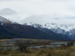 River valley and mountains from the Highway.