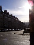 One of the central Bath streets very near the shopping area.