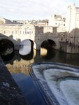 A closer view of Pulteney Bridge.