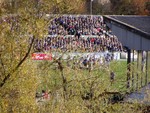 Across the river there was a Match going on.  You could hear the crowd shouting and cheering.