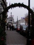 In between the hotel and Place Stephanie were these pine arches.  Vey christmassy and they looked lovely lit up after dark.