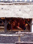 In the Grand square in central Brussels was a life-size nativity scene....