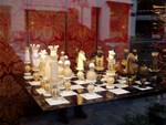 There are some amazing shops in Brussels, and wonderful displays of goods, like this handmade glass chess set.  The tallest of the pieces would be about 25cm tall, it really was magnificent.