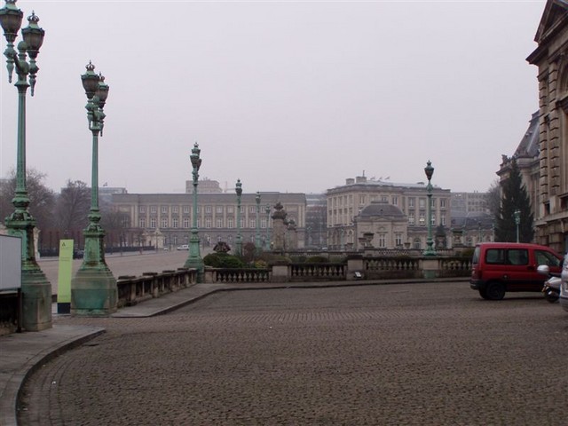 This is a photo of the area around the Royal Palace, which is just off to the right of the picture.  On the left is the edge of the park.