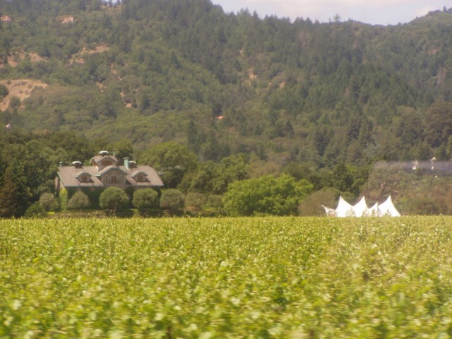 There were some very large houses in the Napa Valley, here's one we prepared earlier...