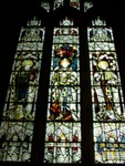 Burford - church stained glass window (1).