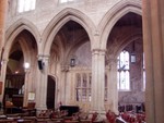 Burford - the interior of the church was impressive.