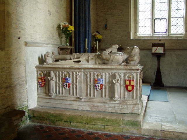 Side view of the tomb.