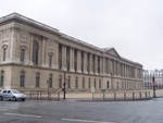 The back side of the Louvre.  About a 10 minute walk to the main entrance, the internal courtyard is so big!