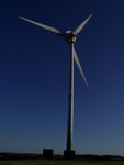 The wind turbine at Nympsfield, which the locals don't like as it is apparently very noisy at night...