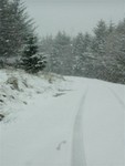 Lots more snow appeared after a while on the road and it meant our journey took a lot longer, having to do 20mph  through a blizzard!